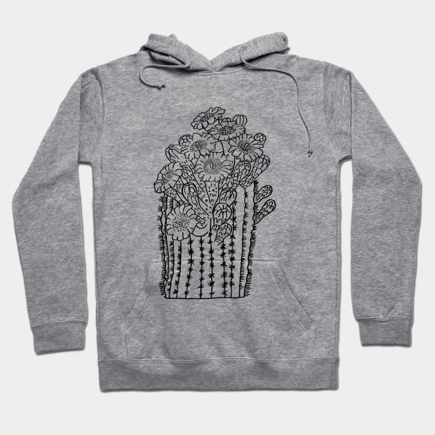 Saguaro Cactus Blossom Hoodie by Hanatist Studio